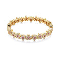 The Pavé Flower Bracelet (Ruby) by Orloveria