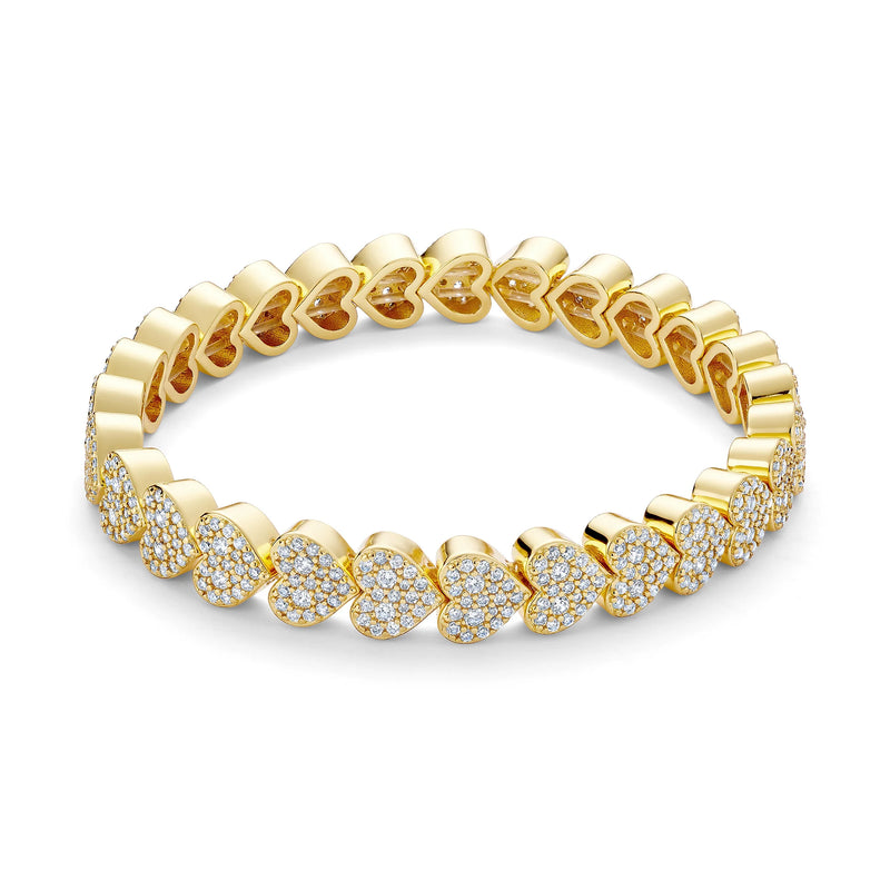 The Pavé Heart Bracelet by Orloveria