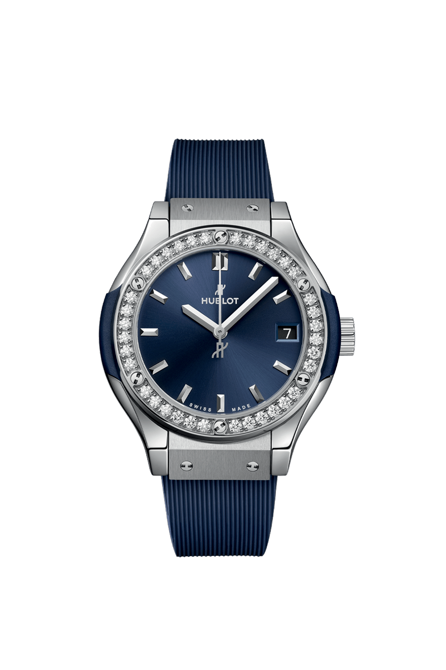 Classic Fusion Titanium Blue Diamonds 33mm